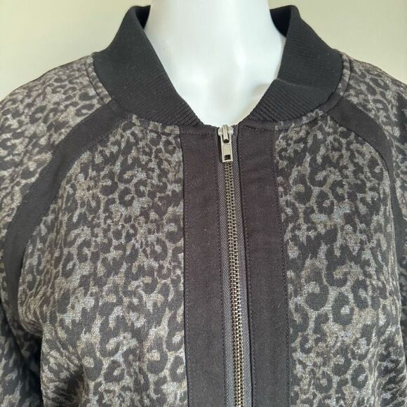 Liverpool Los Angelas Leopard Print Bomber Lightweight Jacket Size L - Picture 3 of 6